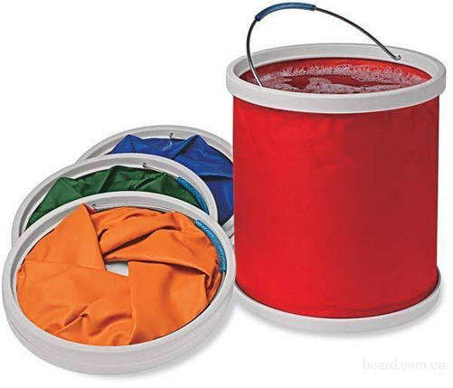Складное відро для води Folding Bucket на 11л, фото 1