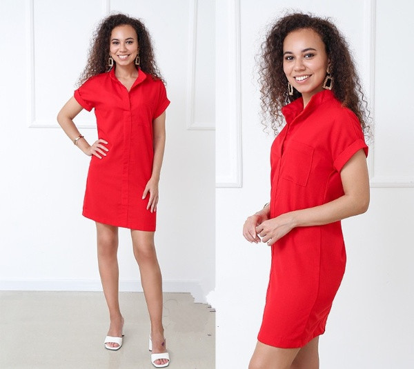 Жіноче лляне плаття літнє, фото 1