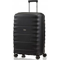 Мужской чемодан на молнии с кодовым замком Германия 46*67*28 см. черный 2202396