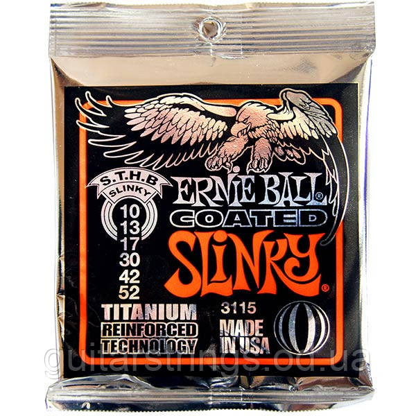 Струни Ernie Ball 3115 Titanium S.T.H.B. Slinky 10-52