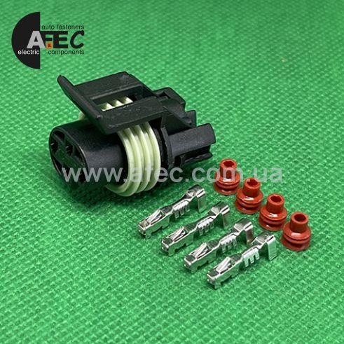 Роз'єм 4 контактний датчик тиску оливи Delphi 12065298