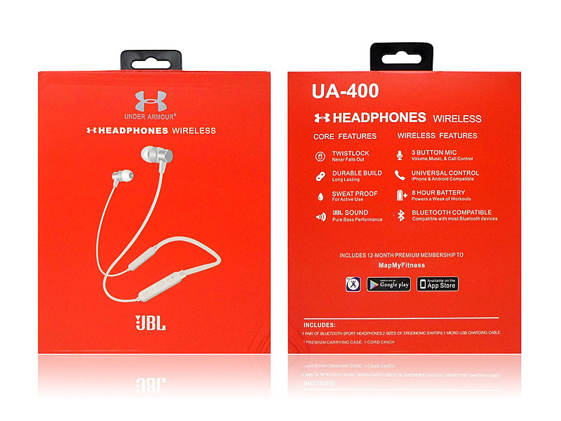 Навушники вакуумні з мікрофоном BT 100шт JBL UA400-JBL