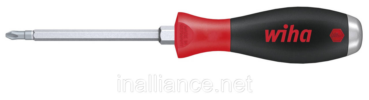 PH2 х 100 мм викрутка суцільне жало з шестигранником під гайковий ключ сталевий набалдашник Wiha 03238, фото 1