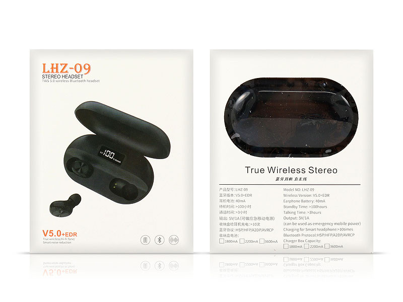 Гарнітура Double з кейсом Bluetooth LHZ-09 100шт 9721