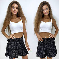 Літній жіночий костюм топ і мініспідниця шорти софт, фото 2