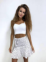 Стильний жіночий костюм топік і мініспідниця шорти, фото 4