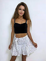 Стильний жіночий костюм топік і мініспідниця шорти, фото 2