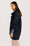Жіноча куртка з рукавом реглан Finn Flare B20-12027-101 темно-синя XS, фото 3