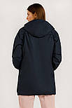 Жіноча куртка з рукавом реглан Finn Flare B20-12027-101 темно-синя XS, фото 4