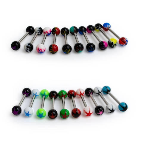 Штанга з малюнком PSH-33 хір. сталь, фото 1