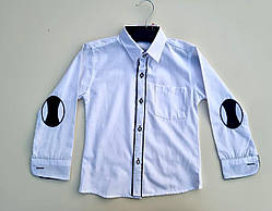 Сорочка для хлопчика 116-122см біла шкільна сорочка для хлопчика недорого туреччина