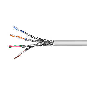 Кабель звита пара R&M (Reichle & De-Massari) S/FTP 4P LSZH Cat.6A 10GBASE-T до 650 МГц 1 м на виріз