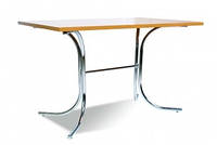 Прямоугольный кухонный стол ROZANA DUO chrome ДСП 1100*700 бук