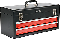 Ящик для инструментов металлический YATO YT-08872 2 полки