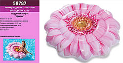 Надувний матрац 58787 Рожева квітка