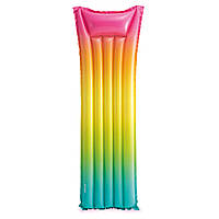 Надувний матрац 58721 Rainbow Ombre Mat 183*69 см