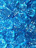 Бусіна квадратна грана блакитна акрилова 10×10 мм, фото 2