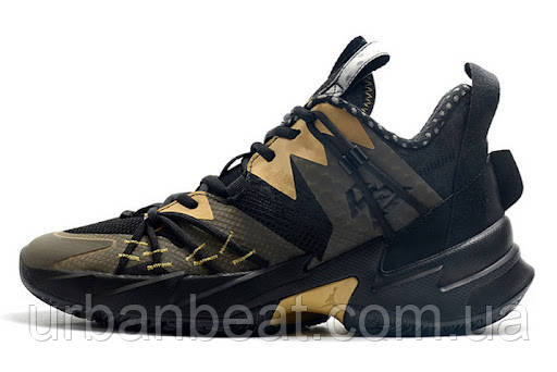 Чоловічі баскетбольні кросівки Jordan Why Not ZerO.3 Black Metallic Gold Westbrook, фото 1