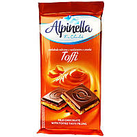 Молочний шоколад арахіс з карамеллю Alpinella - 100 грам