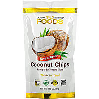 Кокосові чіпси Coconut Chips Sweetened California Gold Nutrition 84 г