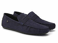 Акция распродажа Мужские мокасины синее нубук обувь на широкую ногу ETHEREAL Classic Blu Nub by Rosso Avangard