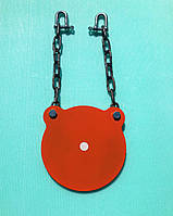 Мішень гонг броньований 175 мм у комплекті з підвісами. Сателит (628)