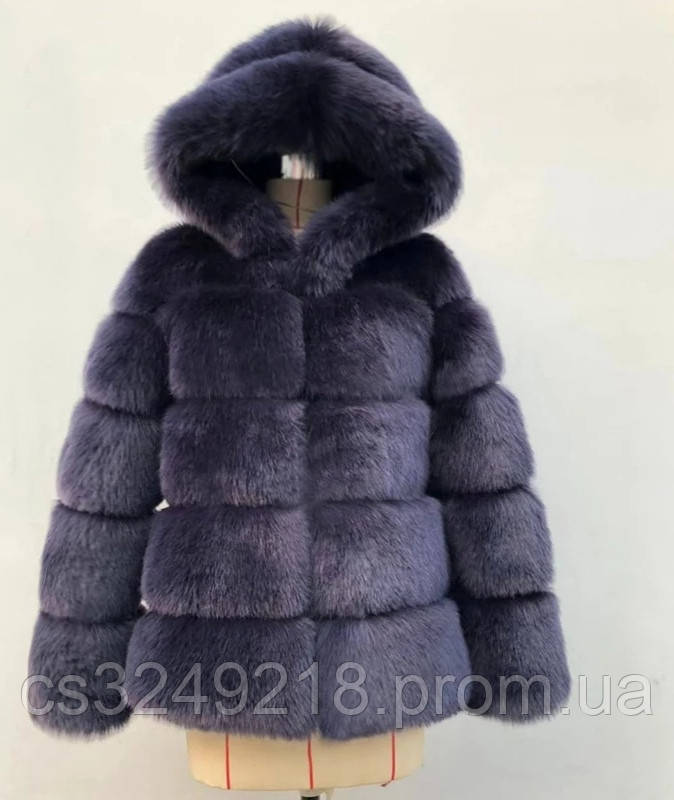Штучна шуба з капюшоном. Розміри 44, 46, 48, 50