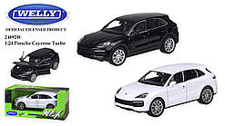Іграшкова металева модель машини 24092W WELLY 1:24 PORSCHE CAYENNE TURBO, відкриваються двері, капот, 2