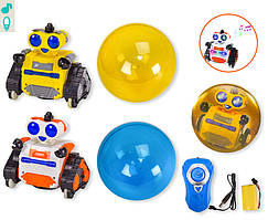 Іграшка робот іграшковий акум. радіокеруванні р/у 3300030B 2 види,Іграшка робот іграшковий в кулі, світло,