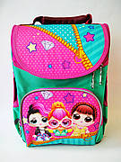 Рюкзак каркасний,ортопедичний Smile "Лялька Лол" 33*26*13 см, для дівчинки 1-3 клас