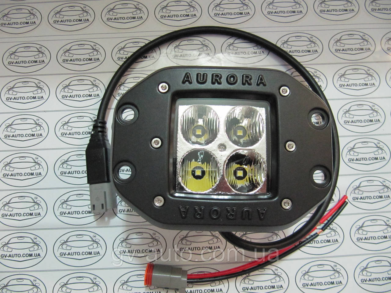 LED фара Aurora ALO-E-2-E4D1 - 20Вт. Floоd. Врізна. IP69K, фото 1