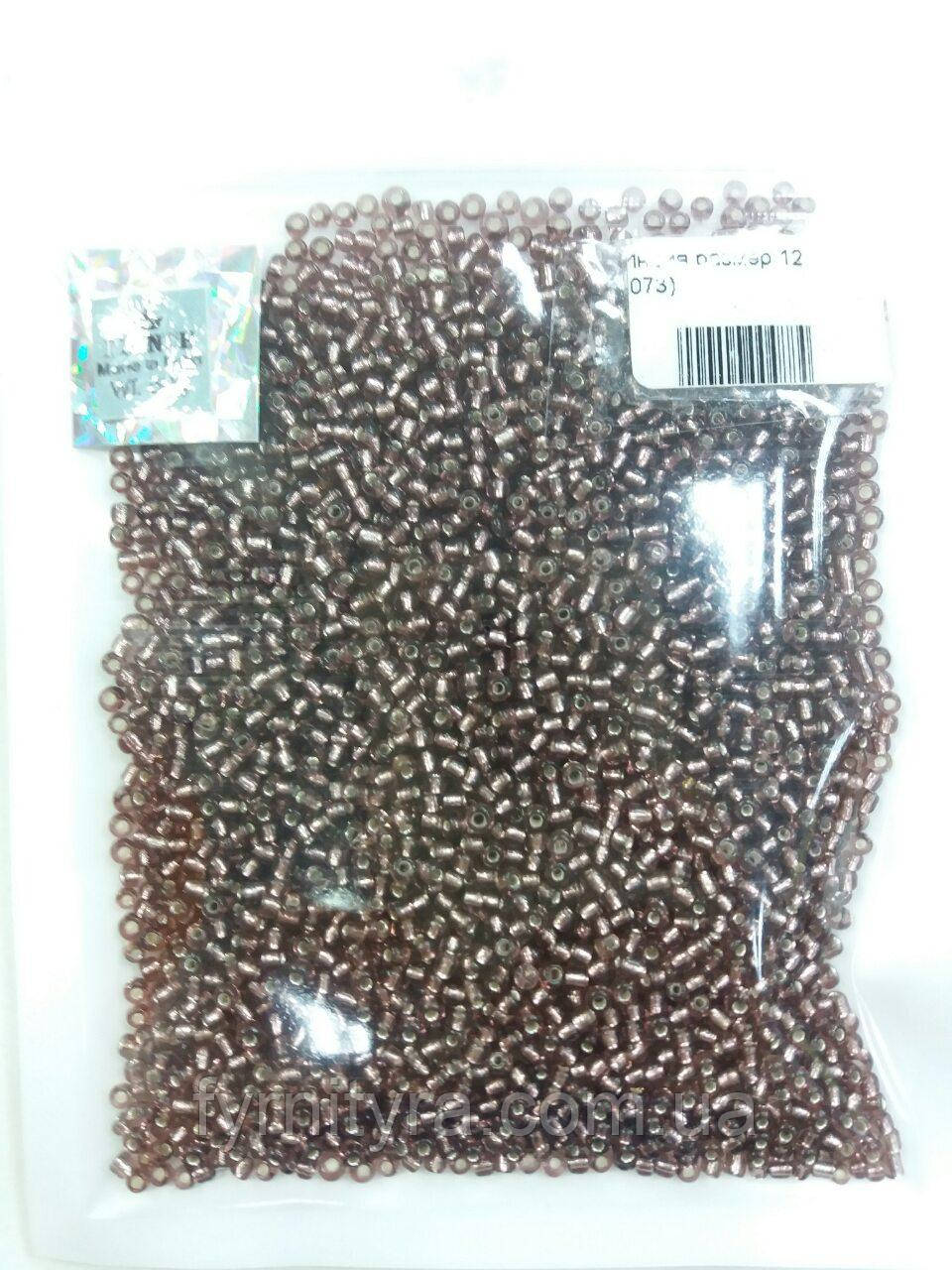 Бісер 50 г блискучий виноградний, фото 1