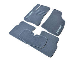 Ворсові килимки в салон Avtm для Daewoo Lanos Автокилимки в салон Автм на Део Ланос седан Сірі кт. 5шт