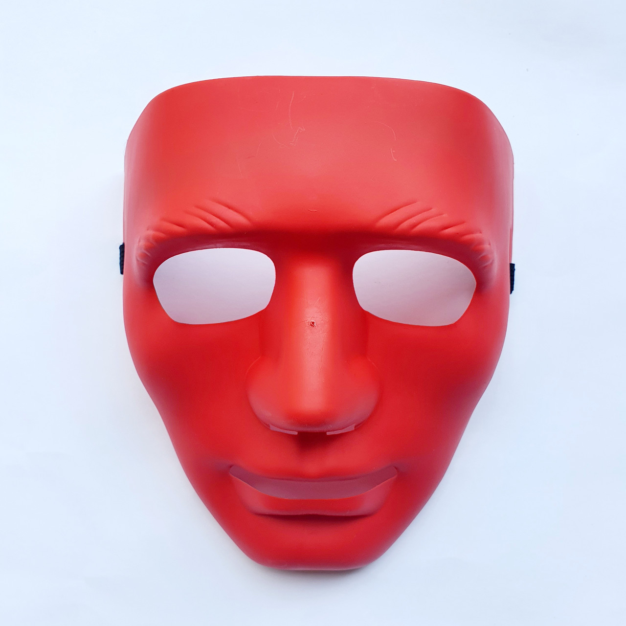 Маска Безликого Без обличчя червона, 19х17 см