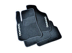 Ворсові килимки в салон Avtm для Daewoo Lanos Автокилимки в салон Автм на Део Ланос хетчбек 5 дв. Чорні 5 шт.