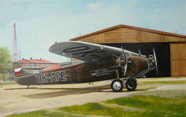 Пластикова модель 1/144 AZ model 14401 пасажирський літак Fokker F.VIIb CSA, Csls