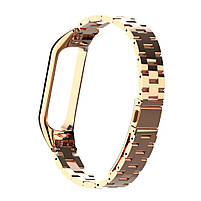 Ремінець для фітнес-браслета Xiaomi Mi Band 5 і 6 Bead design Rose gold, фото 2