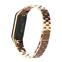 Ремінець для фітнес-браслета Xiaomi Mi Band 5 і 6 Bead design Rose gold, фото 4