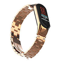 Ремінець для фітнес-браслета Xiaomi Mi Band 5 і 6 Bead design Rose gold, фото 6