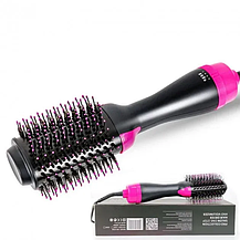 Фен — щітка для волосся 3 в 1 One Step Hair Dryer and Styler Чорна, фото 4
