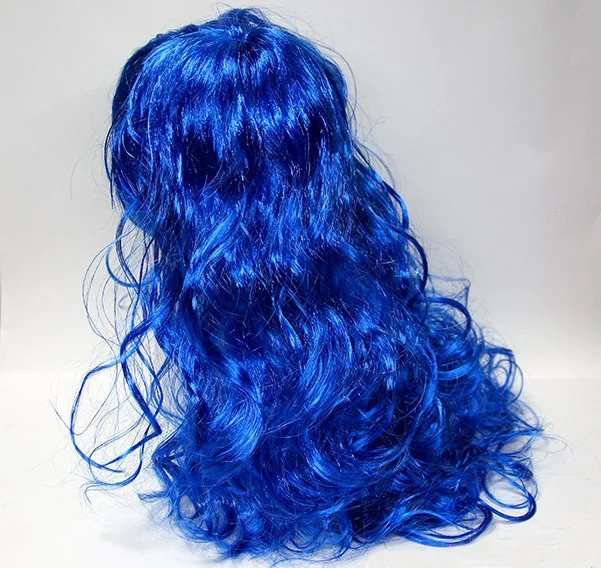 Карнавальний парик синій