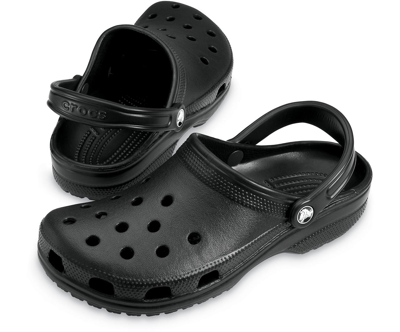 Сабо Crocs Classic Clog 42 р 27-27.5 см Чорні 10001-M9/W11 Black