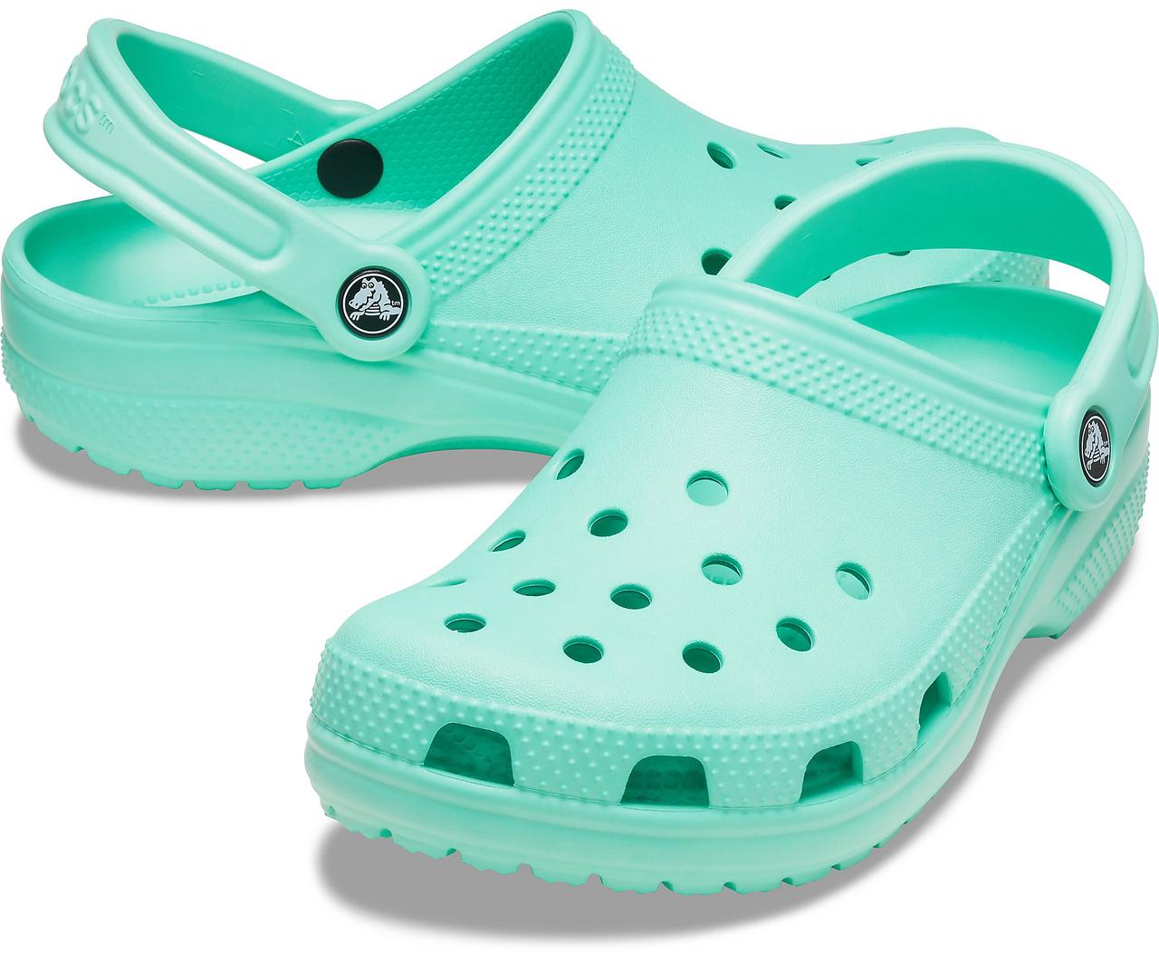 Сабо Crocs Classic Clog 39 р 25-25.5 см М'ятно-Зелені 10001-M7/W9 Mint/Green