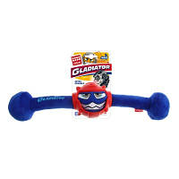 Іграшка для Собак Gigwi Gladiator в гумових Шоломі з пищалки Синій 41 см