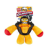 Іграшка для Собак Gigwi Gladiator в Гумової Броні з пищалки Жовтий 20 см