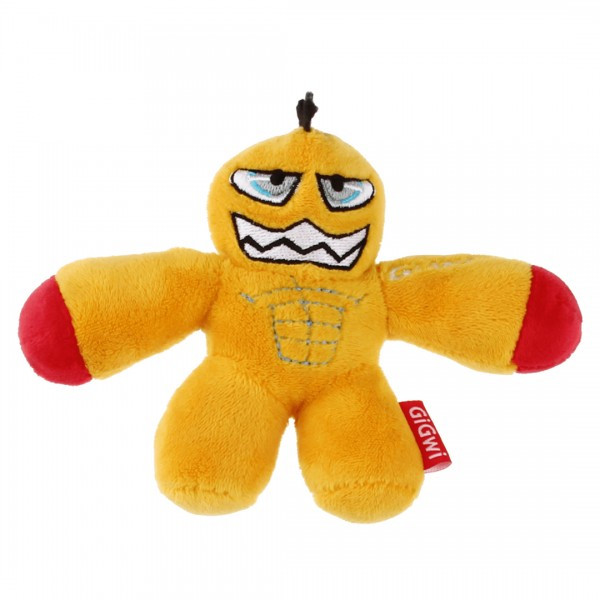 Іграшка для Собак Gigwi Gladiator Mini з пищалки Плюш Жовтий 11 см