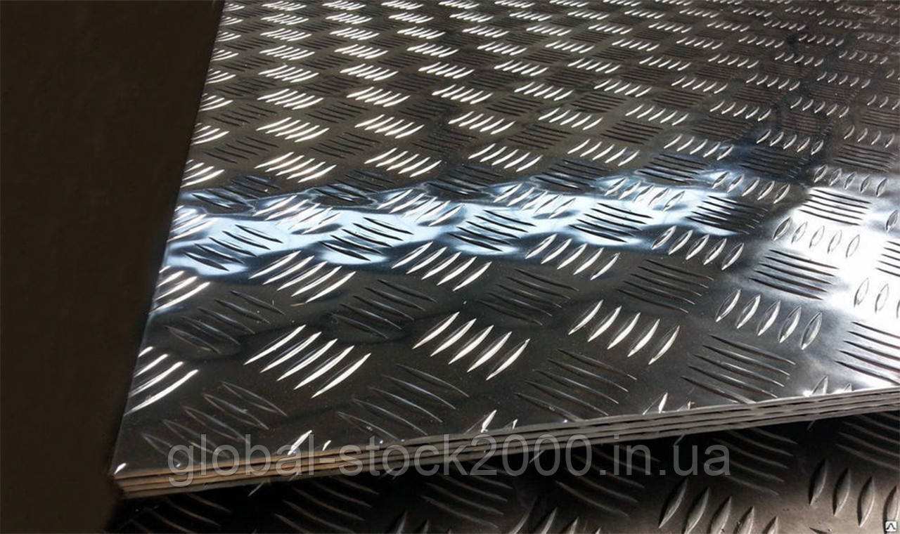 Лист алюминиевый рифленый 2 мм (1000х2000 мм) - фото 3 - id-p1450268023