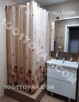 Тканевая шторка для ванной комнаты из полиэстера "Polkadot" (В горошек) Tropik, размер 240х200 см., Турция