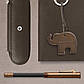 Брелок для ключів зі слоном Graf von Faber-Castell Key fob Elephant, шкіра темно-коричневого кольору, 118724, фото 3