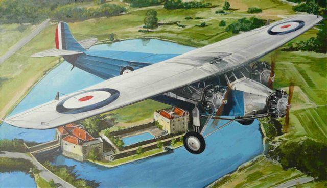 Пластикова модель 1/144 AZ model 14402 пасажирський літак Fokker F.VIIB 3m Military, фото 1